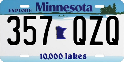 MN license plate 357QZQ
