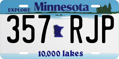 MN license plate 357RJP
