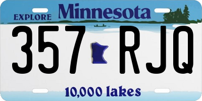 MN license plate 357RJQ