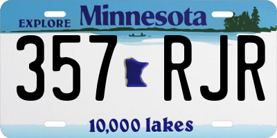 MN license plate 357RJR