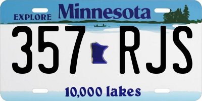 MN license plate 357RJS