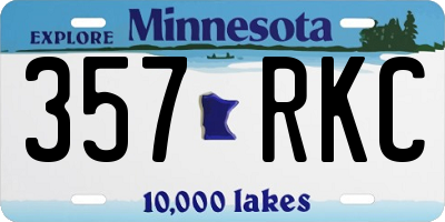 MN license plate 357RKC