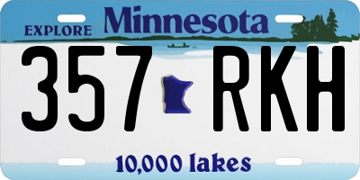 MN license plate 357RKH