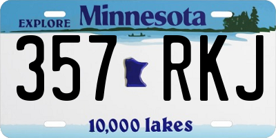 MN license plate 357RKJ