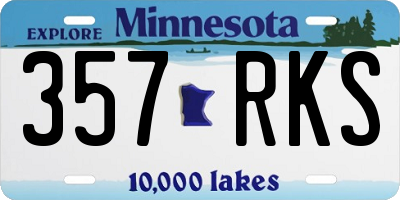 MN license plate 357RKS