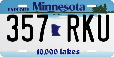 MN license plate 357RKU