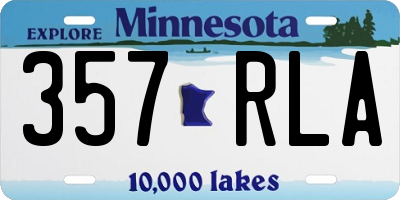 MN license plate 357RLA