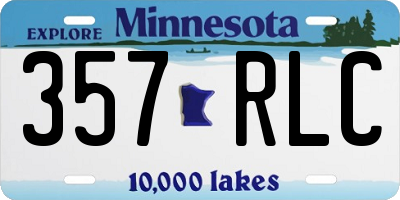 MN license plate 357RLC