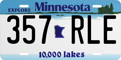 MN license plate 357RLE