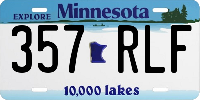 MN license plate 357RLF