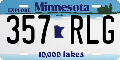 MN license plate 357RLG