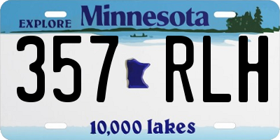 MN license plate 357RLH
