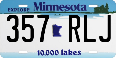 MN license plate 357RLJ