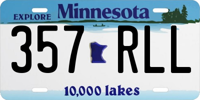 MN license plate 357RLL