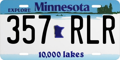 MN license plate 357RLR