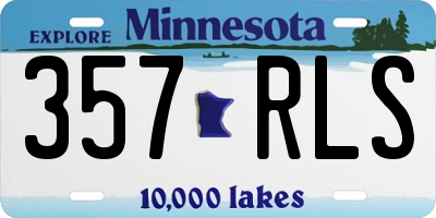 MN license plate 357RLS