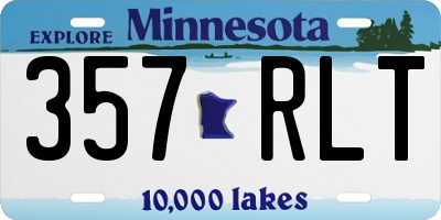 MN license plate 357RLT
