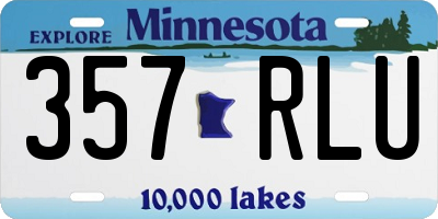MN license plate 357RLU