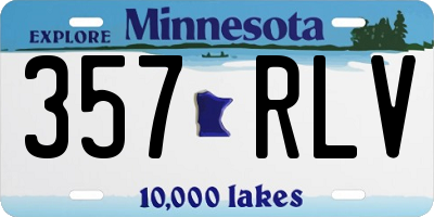 MN license plate 357RLV