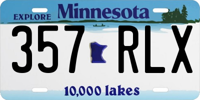 MN license plate 357RLX