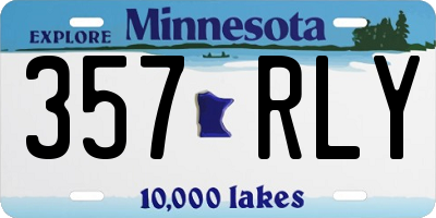 MN license plate 357RLY