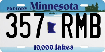MN license plate 357RMB