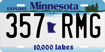 MN license plate 357RMG
