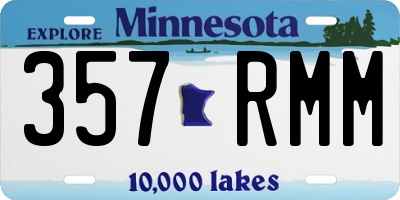 MN license plate 357RMM