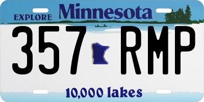 MN license plate 357RMP