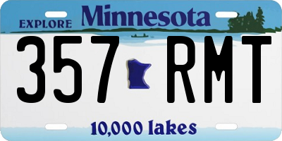 MN license plate 357RMT
