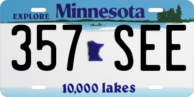MN license plate 357SEE