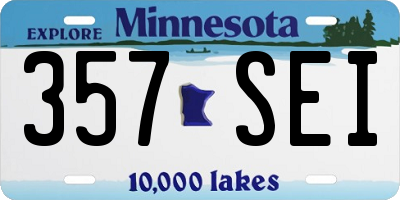 MN license plate 357SEI