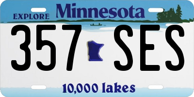MN license plate 357SES
