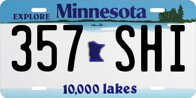 MN license plate 357SHI