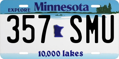 MN license plate 357SMU