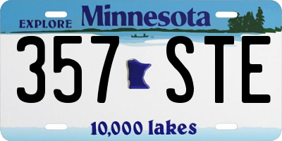 MN license plate 357STE