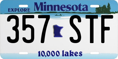 MN license plate 357STF
