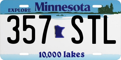 MN license plate 357STL