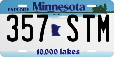 MN license plate 357STM