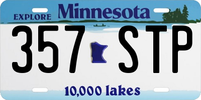 MN license plate 357STP