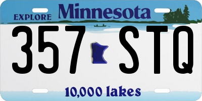 MN license plate 357STQ