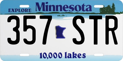 MN license plate 357STR