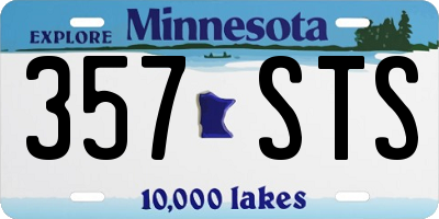 MN license plate 357STS