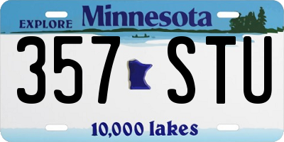 MN license plate 357STU