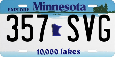 MN license plate 357SVG