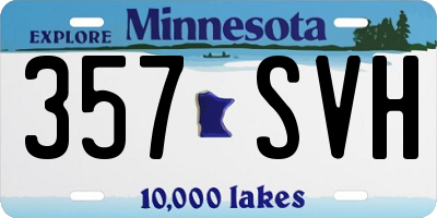 MN license plate 357SVH