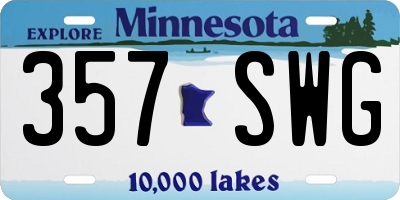 MN license plate 357SWG