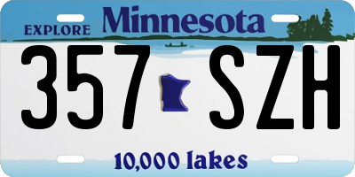 MN license plate 357SZH