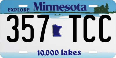 MN license plate 357TCC