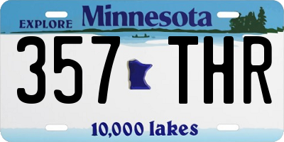 MN license plate 357THR